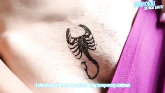 TEMPORARY TATTOO | Magic tattoo Beautiful Scorpion ♥️♥️ #011 #2