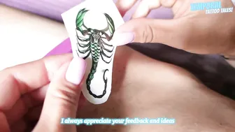 TEMPORARY TATTOO | Magic tattoo Beautiful Scorpion ♥️♥️ #011 #4