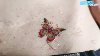 Beautiful Temporary Tattoo Colorful Butterfly ????#005