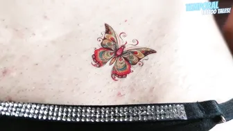 Beautiful Temporary Tattoo Colorful Butterfly ♥️♥️#005 #8