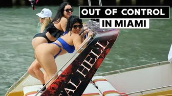 CR4ZY DAY IN MIAMI! ???? THEY ARE LUCIFER's DAUGHTERS !! BOAT ZONE