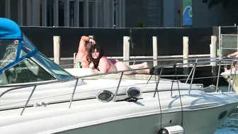 Miami Spring Breakers Out Of Control! Boat Zone Miami #4