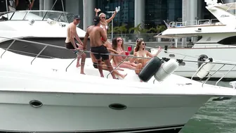 CRAZY Boat Party on the Miami River | Boat Zone Miami #7