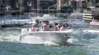 BLONDE HEAT UP THE MIAMI RIVER | BOAT ZONE MIAMI #3