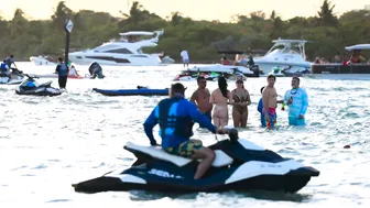 BEST MIAMI SANDBAR SCENE ! YOU CAN'T MISS IT!! BOAT ZONE MIAMI #4