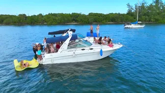 EPIC BOAT PARTY FROM DRONE !! BOAT ZONE MIAMI #5