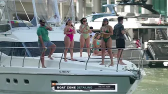 Hottest Girls! Haulover Sandbar and Miami River | Boat Zone Miami #9