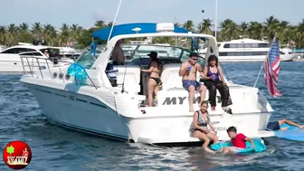 FUN TIMES on the Haulover Sandbar 2023 | Boat Zone Miami #4