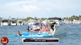 COWGIRL ON HAULOVER SANDBAR | BOAT ZONE MIAMI #10