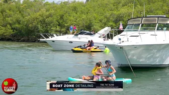 COWGIRL ON HAULOVER SANDBAR | BOAT ZONE MIAMI #5