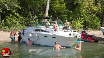 COWGIRL ON HAULOVER SANDBAR | BOAT ZONE MIAMI #7