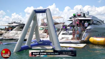 SURPRISING RICH PEOPLE PARTY!! HAULOVER SANDBAR | BOAT ZONE #4