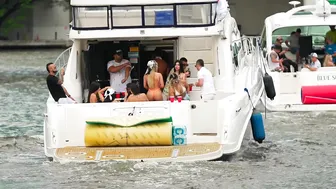 OUCH! BEST BOAT PARTY ON THE MIAMI RIVER 2023 | BOAT ZONE MIAMI #9