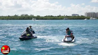 FULL OF BABES! EXACTLY HOW YOU LIKE IT! HAULOVER SANDBAR | BOAT ZONE MIAMI #10