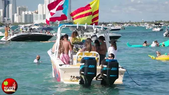 FULL OF BABES! EXACTLY HOW YOU LIKE IT! HAULOVER SANDBAR | BOAT ZONE MIAMI #5