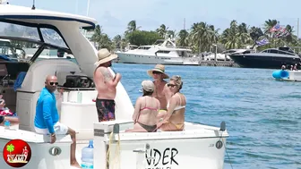 TOO BIG!! Wild Girls at HAULOVER SANDBAR!! BOAT ZONE MIAMI #10