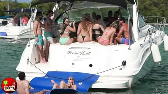 TOO BIG!! Wild Girls at HAULOVER SANDBAR!! BOAT ZONE MIAMI #4