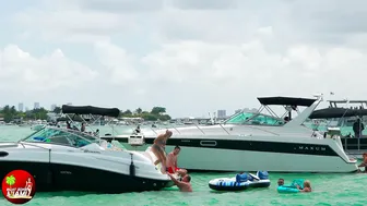 WILD!! She Did That To HER FRIEND !! HAULOVER SANDBAR | BOAT ZONE MIAMI #10