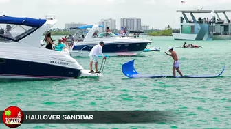 WILD!! She Did That To HER FRIEND !! HAULOVER SANDBAR | BOAT ZONE MIAMI #9