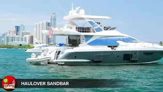 WILDEST SANDBAR IN MIAMI !! HAULOVER SANDBAR 2023 | Boat Zone Miami #9