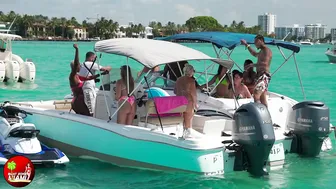 PERF3CT BL0NDE STEALS THE SHOW AT HAULOVER INLET SANDBAR | BOAT ZONE MIAMI #3