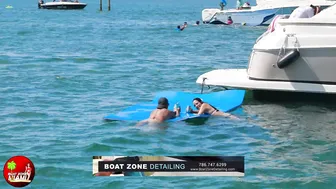 PERF3CT BL0NDE STEALS THE SHOW AT HAULOVER INLET SANDBAR | BOAT ZONE MIAMI #6