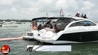 PERF3CT BL0NDE STEALS THE SHOW AT HAULOVER INLET SANDBAR | BOAT ZONE MIAMI #7