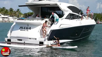 PERF3CT BL0NDE STEALS THE SHOW AT HAULOVER INLET SANDBAR | BOAT ZONE MIAMI #9