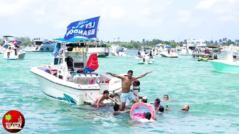 4TH OF JULY WEEKEND ON MIAMI SANDBAR 2023 | BOAT ZONE MIAMI #4