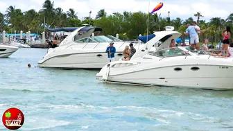 REDHEAD GODDESS AT HAULOVER INLET SANDBAR | BOAT ZONE MIAMI #7