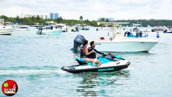 REDHEAD GODDESS AT HAULOVER INLET SANDBAR | BOAT ZONE MIAMI #9