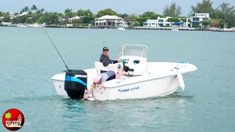 BEST BIKIN1 YOU WILL SEE AT HAULOVER SANDBAR! BOAT ZONE MIAMI #5