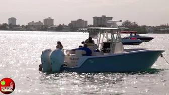 BOAT PARTY IN HEAVY RAIN AT HAULOVER SANDBAR 2023 | BOAT ZONE MIAMI #6