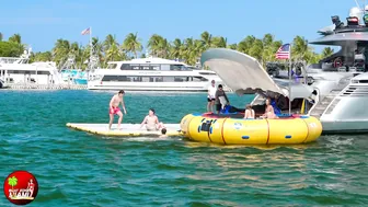 HOTTEST BLONDE AT HAULOVER SANDBAR 2023 | BOAT ZONE MIAMI #6