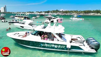 PARTY ON THE ROOF! HAULOVER SANDBAR | BOAT ZONE MIAMI #8