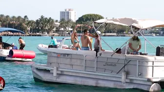 HE IS NOT READY FOR THIS!! MIAMI SANDBAR 2023 | BOAT ZONE MIAMI #8