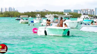 WE GOT HER! MIAMI SANDBAR PARTY! BOAT ZONE MIAMI #9