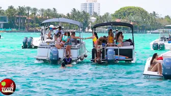 LUCKY GUY! WILD PARTY AT THE HAULOVER INLET SANDBAR | BOAT ZONE MIAMI #3