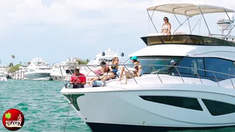 LUCKY GUY! WILD PARTY AT THE HAULOVER INLET SANDBAR | BOAT ZONE MIAMI #6