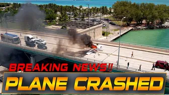 PLANE CRASHED IN FRONT OF US AT HAULOVER BRIDGE | BOAT ZONE MIAMI