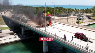 PLANE CRASHED IN FRONT OF US AT HAULOVER BRIDGE | BOAT ZONE MIAMI #6