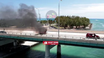 PLANE CRASHED IN FRONT OF US AT HAULOVER BRIDGE | BOAT ZONE MIAMI #7