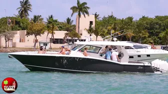 EXOTIC ASSETS ON THE HAULOVER SANDBAR 2023 | BOAT ZONE MIAMI #8