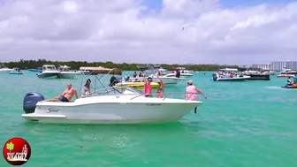 EXOTIC ASSETS ON THE HAULOVER SANDBAR 2023 | BOAT ZONE MIAMI #9