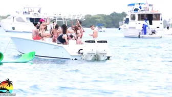 THE BOAT PARTY YOU WANNA BE AT! MIAMI SANDBAR! BOAT ZONE MIAMI #10