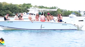 THE BOAT PARTY YOU WANNA BE AT! MIAMI SANDBAR! BOAT ZONE MIAMI #9