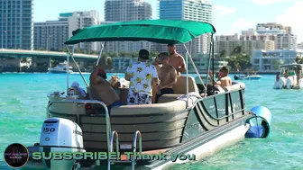 BADASS GIRLS! SHE STARE AT ME!! GOLDEN HOUR AT HAULOVER SANDBAR | BOAT ZONE MIAMI #3