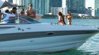 BADASS GIRLS! SHE STARE AT ME!! GOLDEN HOUR AT HAULOVER SANDBAR | BOAT ZONE MIAMI #7