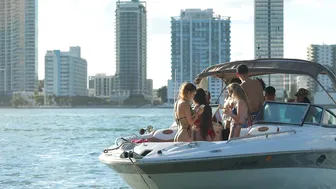 BADASS GIRLS! SHE STARE AT ME!! GOLDEN HOUR AT HAULOVER SANDBAR | BOAT ZONE MIAMI #8