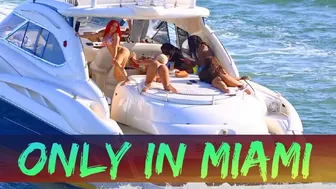 ONLY IN MIAMI YOU SEE THIS | MIA BOATING TO ANOTHER LEVEL (BONUS CLIP) @BoatZoneMiami